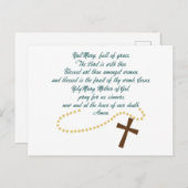 Hail Mary Briefkaart (Voorkant / Achterkant)