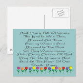 Hail Mary Catholique Prière Cadeaux et Cartes (Devant / Derrière)