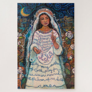 Hail Mary gebed denkbeeldige puzzel