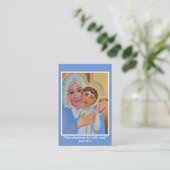Hail Mary gebedskaart Visitekaartje (Staand voorkant)