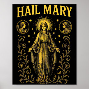 Hail Mary - Lady Guadalupe Christelijke Kunst Poster