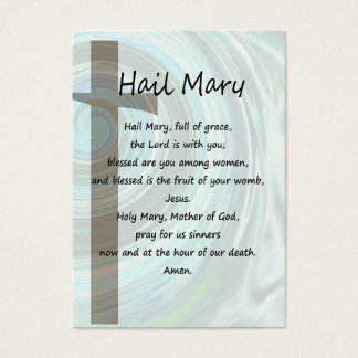 Hail Mary & Nicene Creed Pocket-gebedskaart Visitekaartje