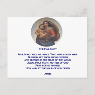 Hail Mary Prayer Briefkaart