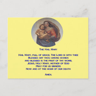 Hail Mary Prayer Briefkaart