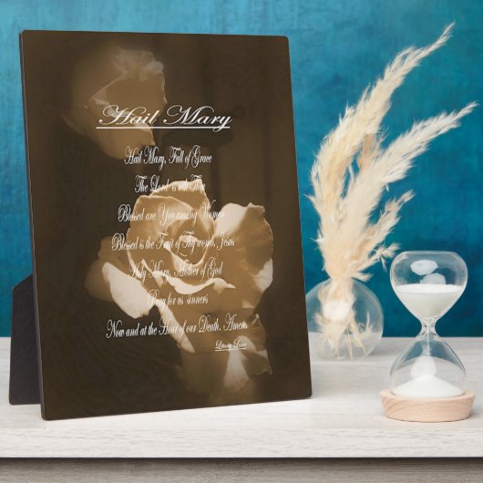 Hail Mary Prayer Fotoplaat (Zijkant)