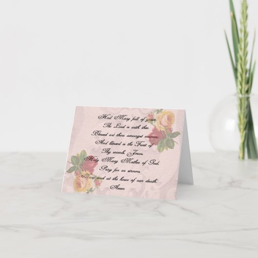 Hail Mary Prayer Kaart (Voorkant)