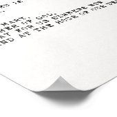 Hail Mary Prayer Poster (Hoek)