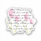 Hail Mary Prayer Sticker (Voorkant)