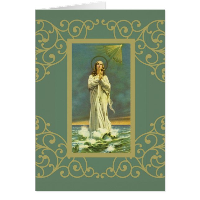 Hail Mary Star van het Zee Ave Maris Rosary (Voorkant)