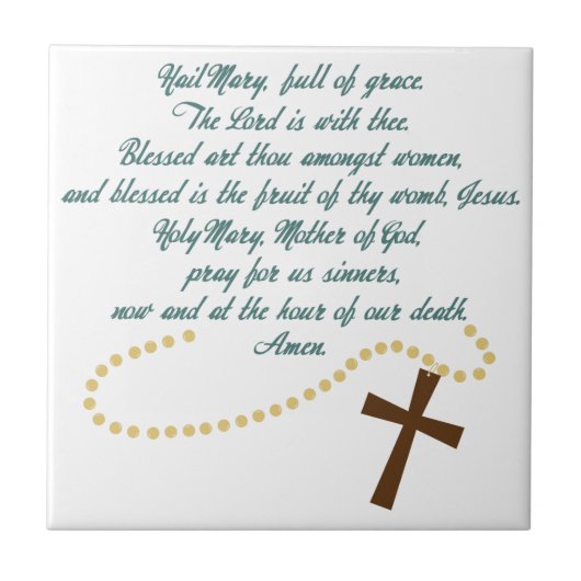 Hail Mary Tegeltje (Voorkant)