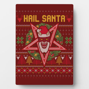 Hail Santa Funny Weird Kerstdesign Fotoplaat