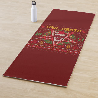 Hail Santa Funny Weird Kerstdesign Yogamat