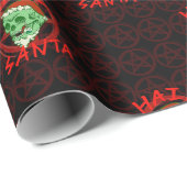 Hail Santa - Halloween Zombie Kleiner Print Cadeaupapier (Rol Hoek)