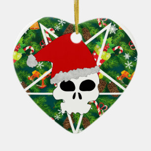 hail santa keramisch ornament