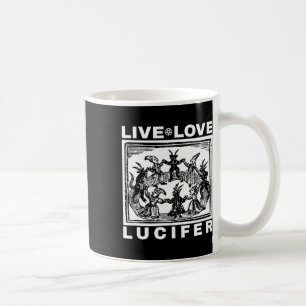 Hail Satan Live Liefde Lucifer Met Dancing Demons Koffiemok