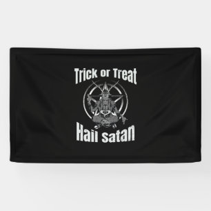 Hail Satan Pentagram Goat Halloween Spandoek