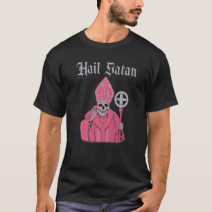 Hail Satan Satanic Horror Church Devil Mannen T-shirt