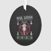 Hail Satan Tête de chèvre Pentagram Funny Satanic (devant)