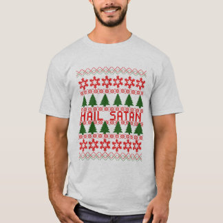 Hail Satan Ugly KerstSweater T-shirt