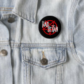 Hail Seitan Ronde Button 5,7 Cm (In situ)