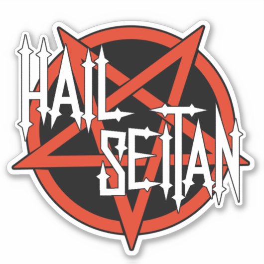 Hail Seitan Sticker (Voorkant)