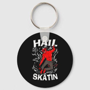 Hail Skatin Occulte Satanische Pentagram 666 Satan Sleutelhanger