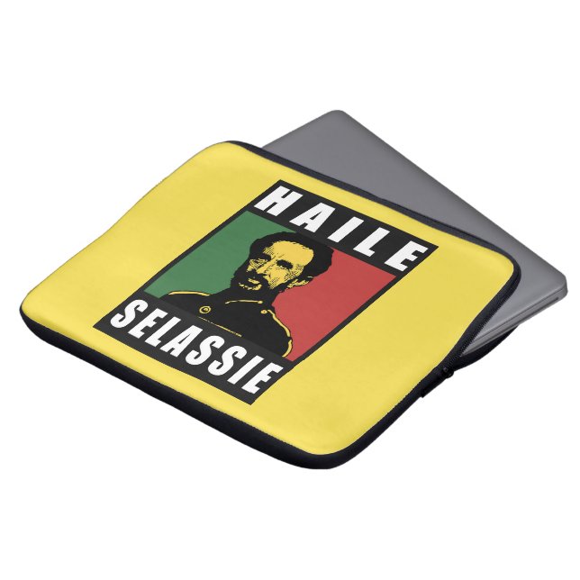 Haile Selassie Emperor - Reggae - Laptop iPad Case (Voorkant top)