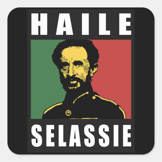 Haile Selassie Emperor - Reggae - Sticker (Voorkant)