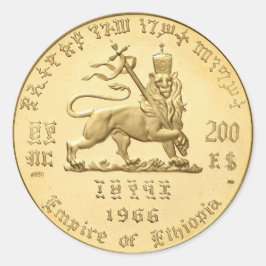 Haile Selassie Empire of Ethiopia Rasta Sticker