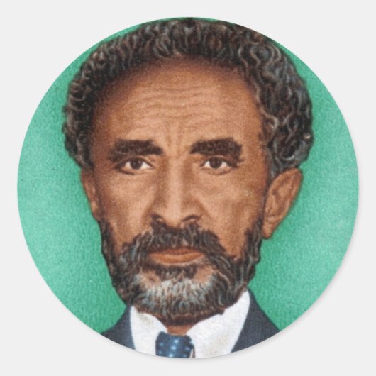 Haile Selassie Empire of Ethiopia Rasta Sticker (Devant)