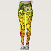 Haile Selassie Empress Menen Rasta Leggings (Devant)