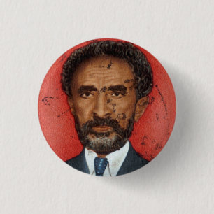 Haile Selassie Ethiopia Jah Rastafari Reggae Roots Ronde Button 3,2 Cm