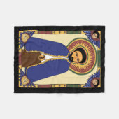 Haile Selassie Fleece Blanket Deken (Voorkant (Horizontaal))