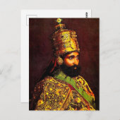 Haile Selassie - HIM - Rastafari - Briefkaart (Voorkant / Achterkant)