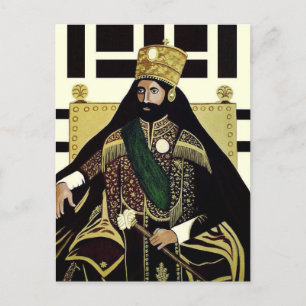 Haile Selassie - HIM - Rastafari - Briefkaart