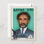 Haile Selassie - HIM - Rastafari - Briefkaart (Voorkant / Achterkant)