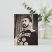 Haile Selassie - HIM - Rastafari - Briefkaart (Staand voorkant)