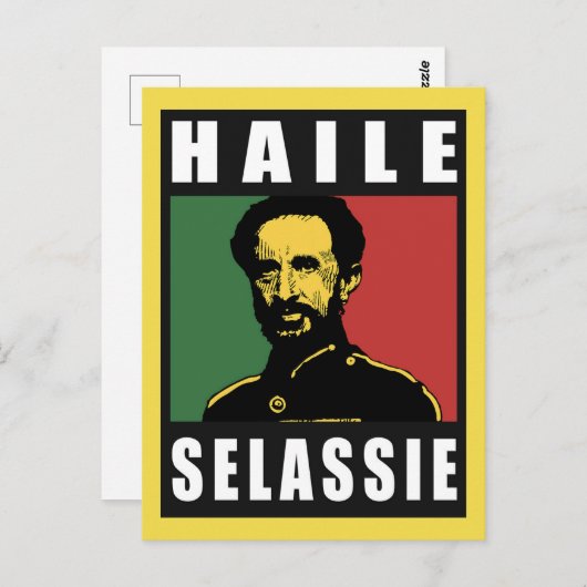 Haile Selassie - HIM - Rastafari - Carte postale (Devant / Derrière)