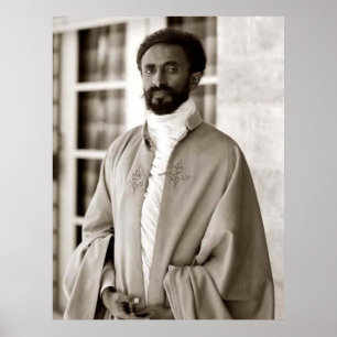 Haile Selassie - HIM - Rastafari - Houten Poster