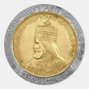 Haile Selassie I HEM Jah Rastafari Rasta Jah Zegen Ronde Sticker