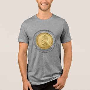 Haile Selassie I HEM Jah Rastafari Rasta Jah Zegen Tri-Blend Shirt