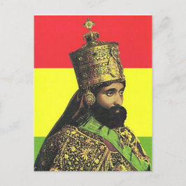 Haile Selassie I - HIM - Jah Rastafari - Briefkaar Briefkaart