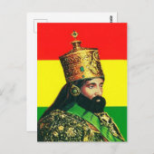 Haile Selassie I - HIM - Jah Rastafari - Carte pos (Devant / Derrière)