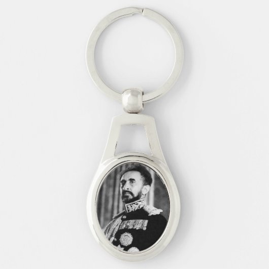 Haile Selassie I HIM Jah Rastafari Rasta Roots Sleutelhanger (Voorkant)
