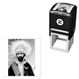 Haile Selassie I Jah Rastafari Houten Stempel