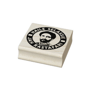 Haile Selassie I Jah Rastafari Houten Stempel