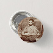 Haile Selassie I Jah Rastafari Reggae Rasta Button (Voorkant /achterkant)