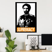 Haile Selassie I SUPREMACY Poster (Bureau à domicile)