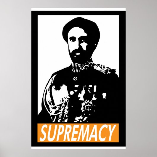 Haile Selassie I SUPREMACY Poster (Devant)