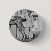 Haile Selassie - Jah - Messiah - Rastafari Button (Voorkant)